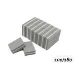 Pedi Planet MINI buffer sheet cube GRAY 100/180 10pcs / pack