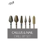 Pedi Planet Callus & Nail drill bit set 6pcs