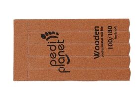 Aphro Nails disposable wooden nail file brown 100/180 (6ct)