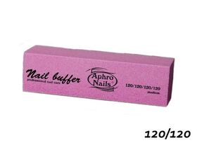 Aphro Nails nail buffer block pink 120