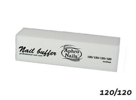 Aphro Nails nail buffer block white 120