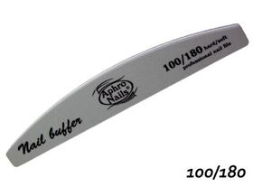 Aphro Nails nail buffer grey halfmoon 100/180