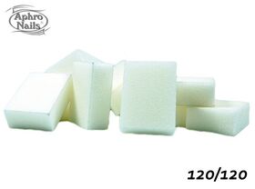 Aphro Nails nail buffer block mini white 120 (10ct)