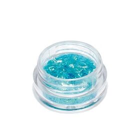 Nail glitter stripe turquoise