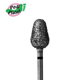 Pedi Planet Diamond bit Medium Mace-shaped (Extra Coarse grit -Black color)