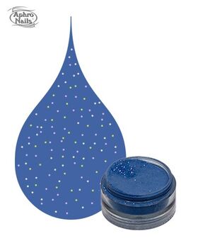 Aphro Nails color acrylic powder Ocean Blue 3,5g