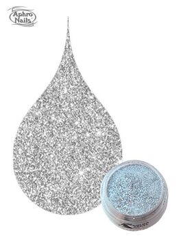 Aphro Nails color acrylic powder Silver Gitter 3,5g