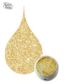 Aphro Nails color acrylic powder Gold Glitter 3,5g