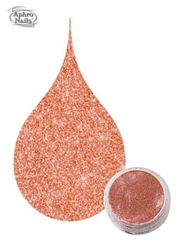 Aphro Nails color acrylic powder Bronze Glitter 3,5g