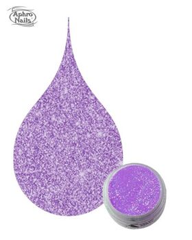 Aphro Nails color acrylic powder purple glitter 3,5 g