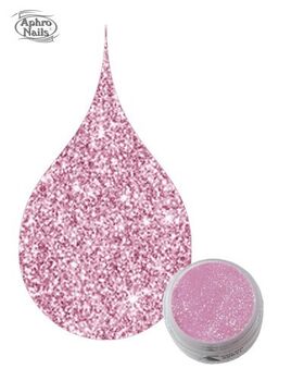 Aphro Nails color acrylic powder purple pink glitter 3,5 g