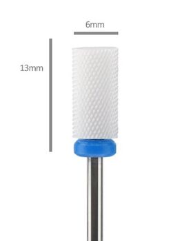 Aphro Nails Pro-line Ceramic Artificial Nail drill bit Cylinder (Medium)