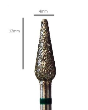 Pedi Planet diamond bit drop-shaped (coarse grit)