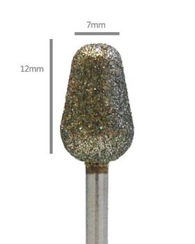 Pedi Planet diamond bit medium mace-shaped (medium grit)