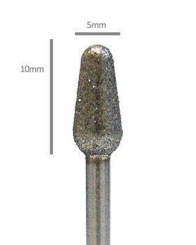 Pedi Planet diamond bit small mace-shaped (medium)