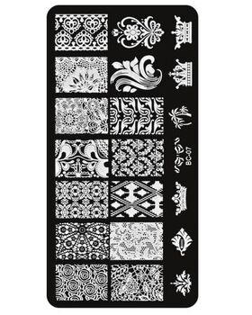 Aphro Nails nail stamping plate Ornamental BC07