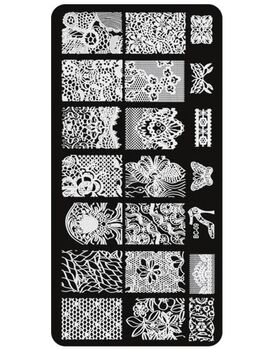 Aphro Nails nail stamping plate Blossom Time BC09