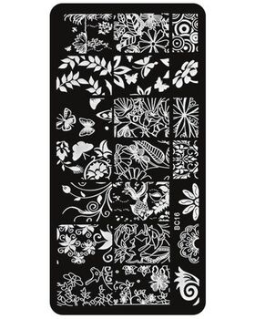 Aphro Nails nail stamping plate Magical Garden BC16