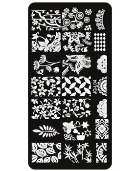 Aphro Nails nail stamping plate Leafy JQL04