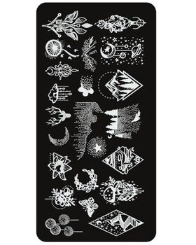 Aphro Nails nail stamping plate Dream World YZW-L18