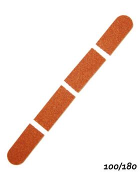 Pedi Planet breakable wood file long straight brown 100/180