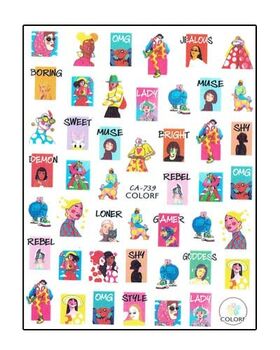 Aphro Nails nail sticker Lady CA739