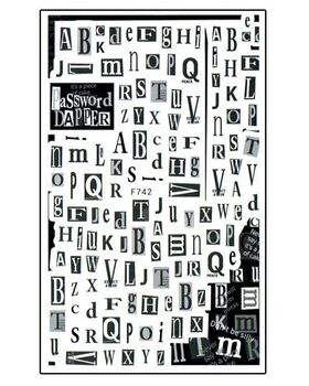 Aphro Nails nail sticker Letters F742