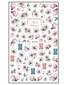 Aphro Nails nail sticker Pink Sakura F777