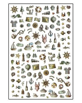Aphro Nails nail sticker Sailing ZS208