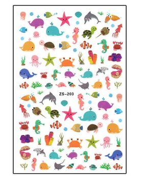 Aphro Nails nail sticker Sea life ZS203