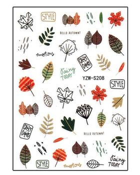 Aphro Nails nail sticker Autumn day YZWS208