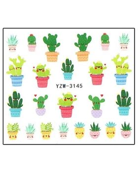 Aphro Nails nail sticker Cactus girl YZW3145