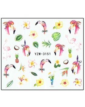 Aphro Nails nail sticker Flamingo YZW3151