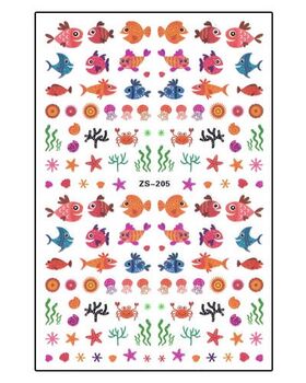 Aphro Nails nail sticker Funny Fishes ZS205