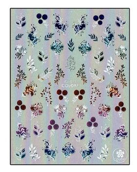 Aphro Nails nail sticker Golden Garden Colorful CJ011SZ