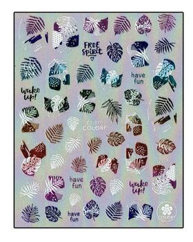 Aphro Nails nail sticker Leaf mania Colorful CJ010SZ