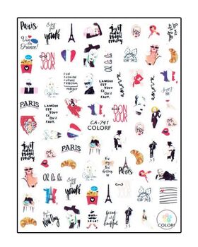 Aphro Nails nail sticker Life in Paris CA741