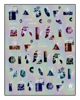 Aphro Nails nail sticker Lovely Colorful CJ017SZ