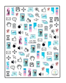 Aphro Nails nail sticker Social Life CA743