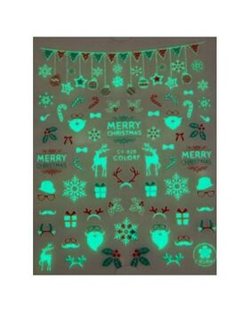 Nail Sticker Glow XMAS CY020