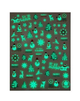 Nail Sticker Glow Christmas Tree CY021