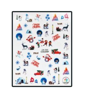 Nail Sticker Merry Christmas CA723