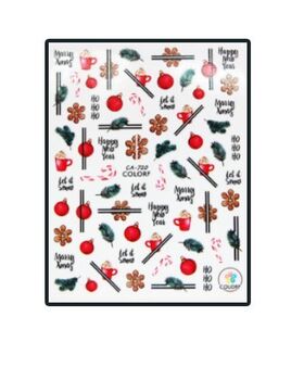 Nail sticker New Year CA720