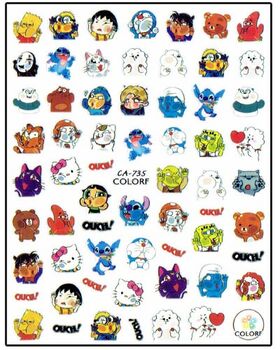 Nail sticker Ouch CA735