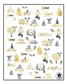 Nail sticker Xmas Time CJ025