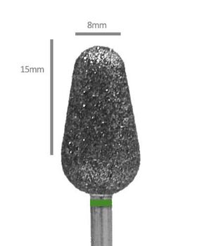 Pedi Planet diamond drill bit large mace shaped (coarse)