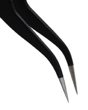 Precision nail tweezers bent 2