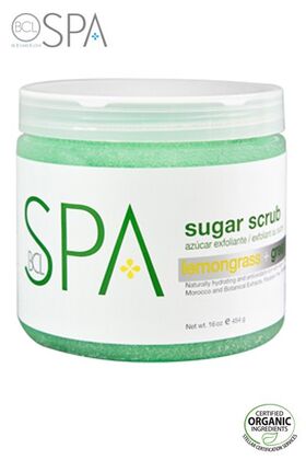 BCL SPA Lemongrass + Green sugar scrub 454g