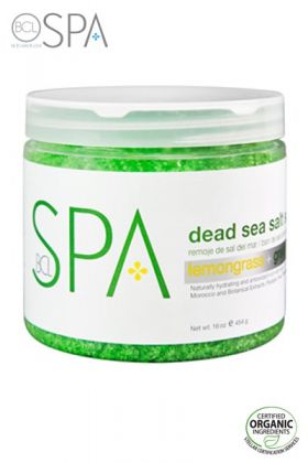 BCL SPA Lemongrass + Green Tea Dead Sea Salt Soak 454g