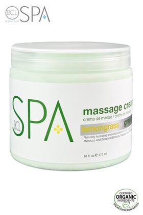 BCL SPA Lemongrass + Green massage cream 473ml